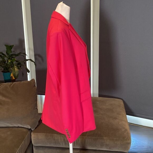 Men’s Mogu Pink Suit Jacket Blazer Two Button Single Breasted Prom Size 40 NWT - Picture 4 of 10